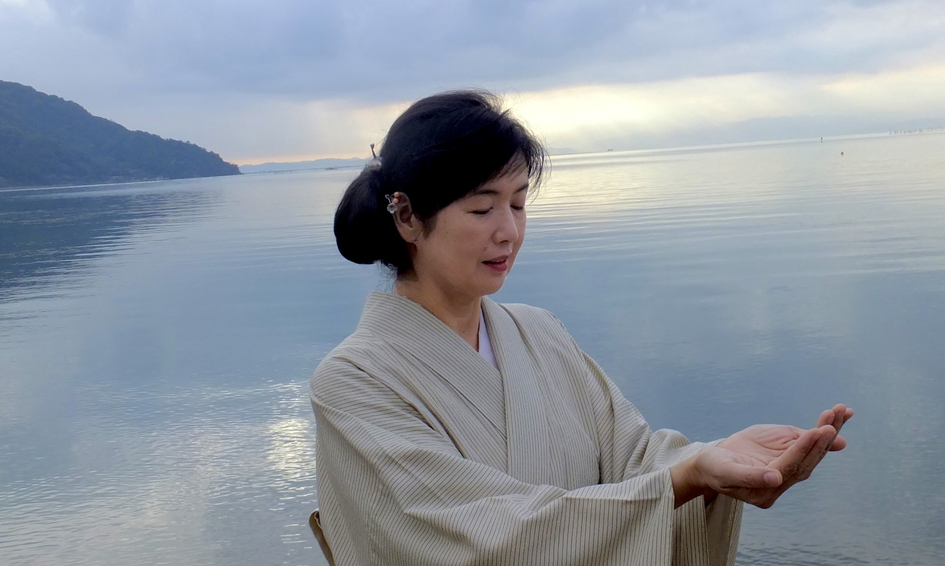 ならまち月釜茶会 亭主大小田さくら子さん